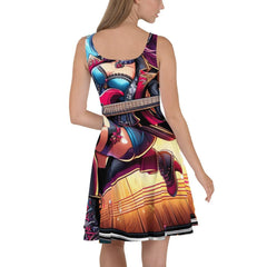 Hot Anime Rockstar Skater Dress - Ashuku