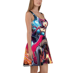 Hot Anime Rockstar Skater Dress - Ashuku