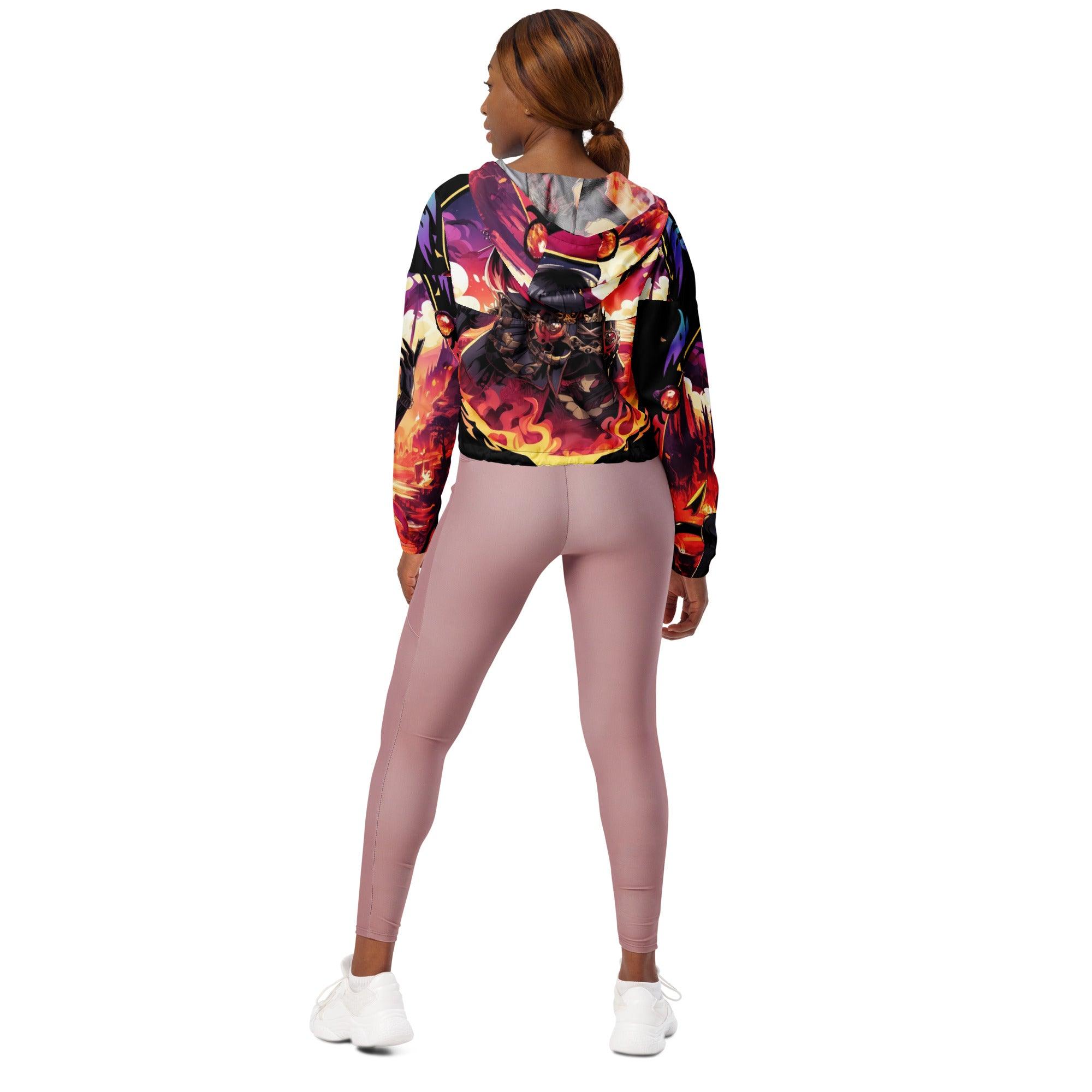 Anime Succubus Women cropped windbreaker - Ashuku
