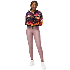 Anime Succubus Women cropped windbreaker - Ashuku