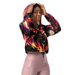 Anime Succubus Women cropped windbreaker - Ashuku