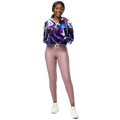 Anime Swords wielding beauty designed cropped windbreaker - Ashuku