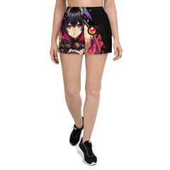 Anime Succubus Women Recycled Athletic Shorts - Ashuku