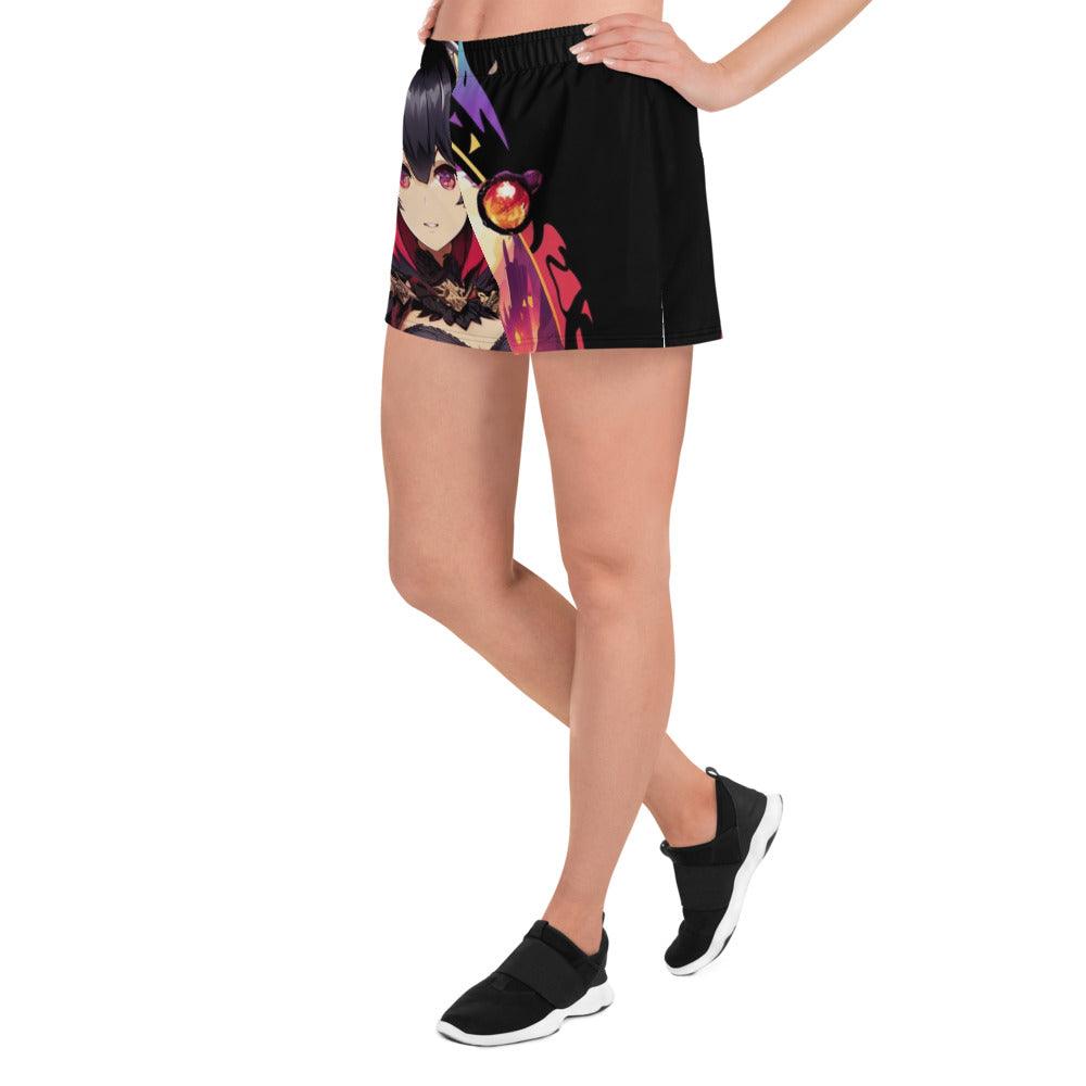 Anime Succubus Women Recycled Athletic Shorts - Ashuku
