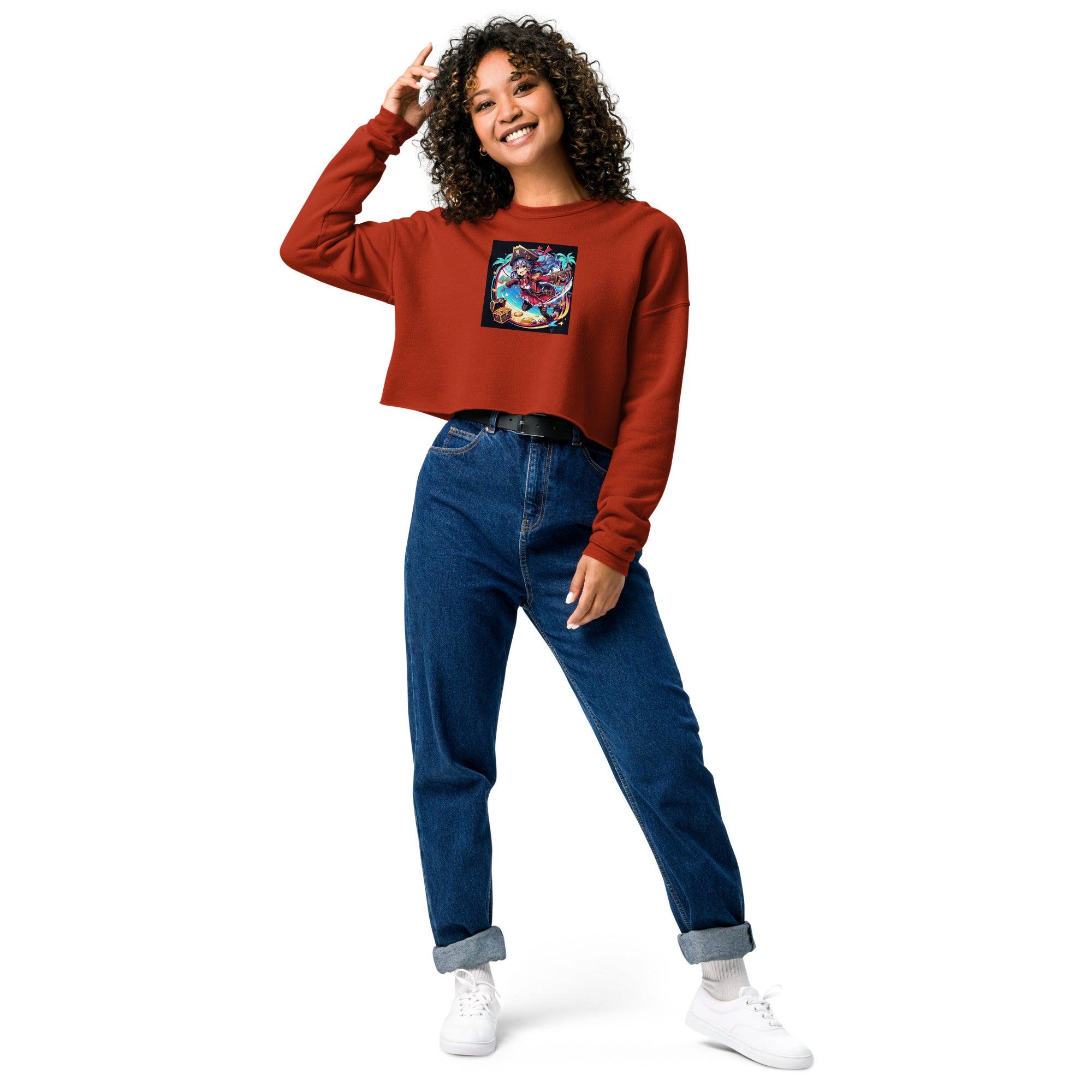 Pirate Queen Crop Sweatshirt - Ashuku