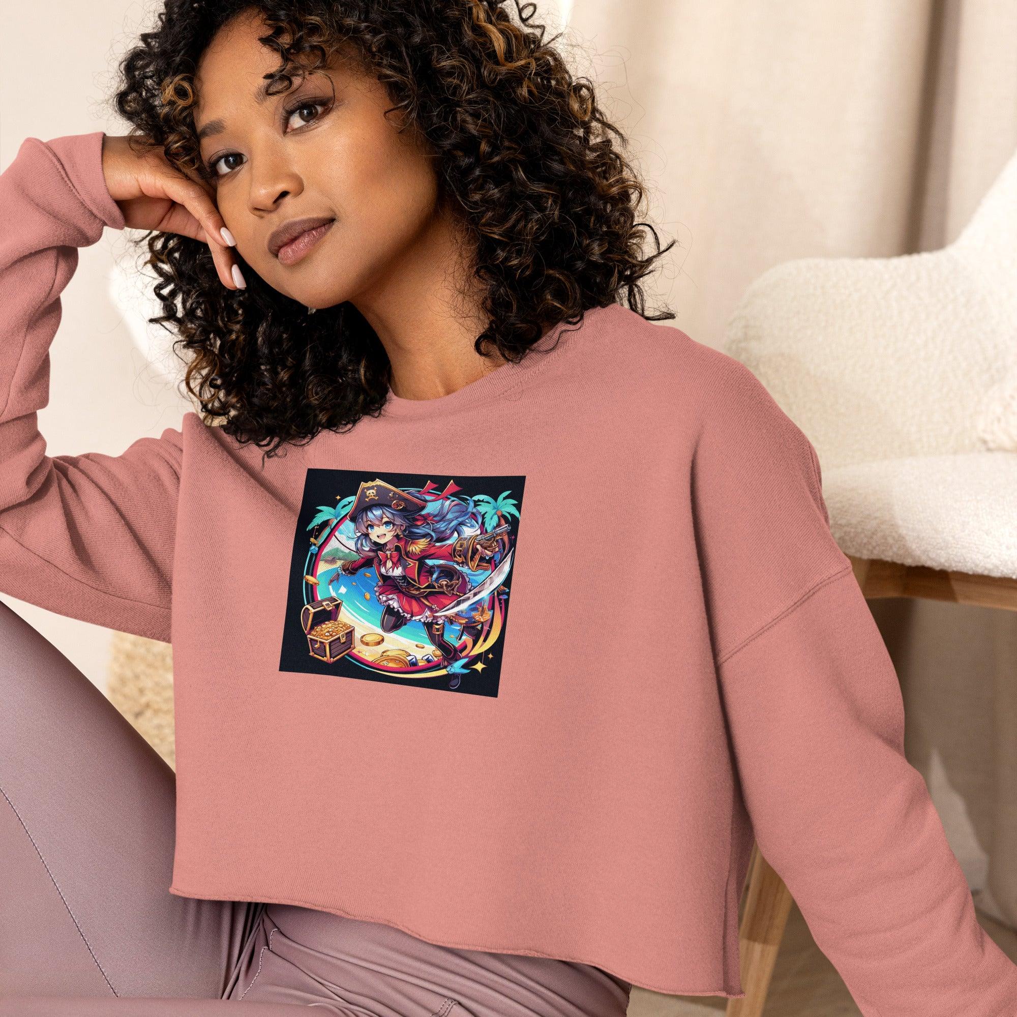 Pirate Queen Crop Sweatshirt - Ashuku