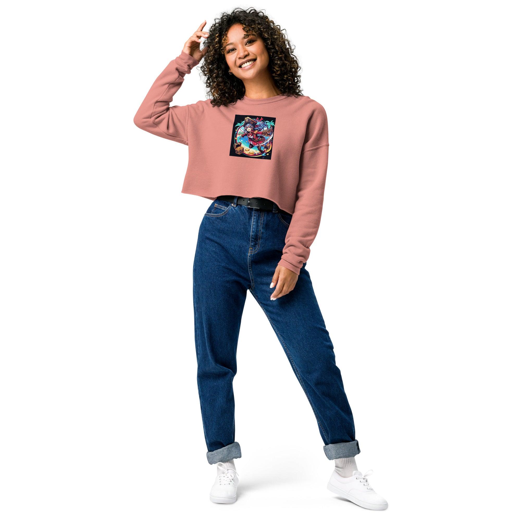 Pirate Queen Crop Sweatshirt - Ashuku