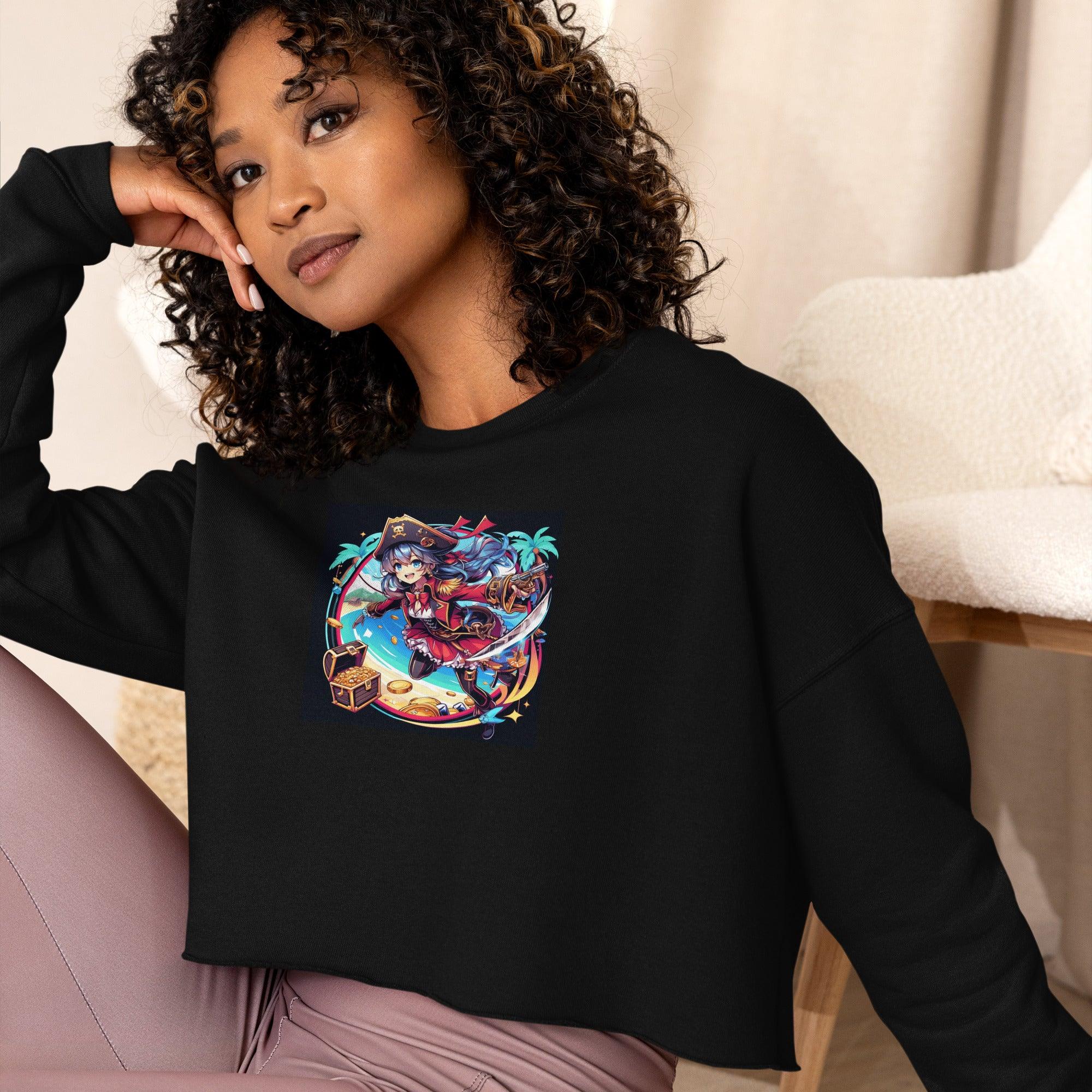 Pirate Queen Crop Sweatshirt - Ashuku